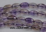 CAN18 15.5 inches 6*10mm faceted rice natural ametrine beads