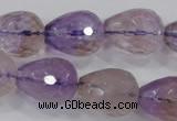 CAN25 15.5 inches 15*20mm faceted teardrop natural ametrine beads