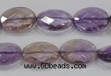 CAN56 15.5 inches 12*16mm faceted oval natural ametrine beads