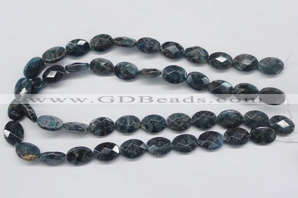 CAP10 15.5 inches 15*20mm faceted oval apatite gemstone beads wholesale