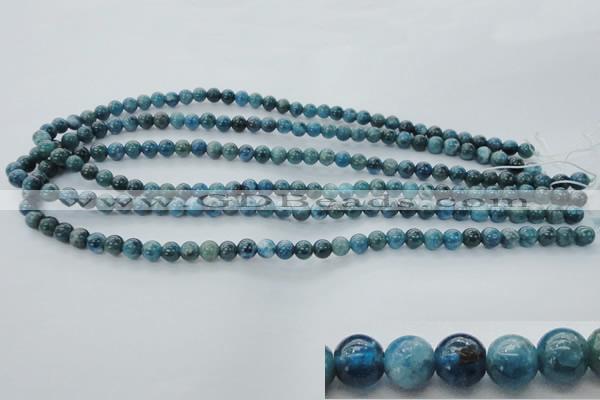 CAP301 15.5 inches 6mm round natural apatite gemstone beads