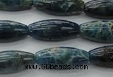 CAP310 15.5 inches 11*25mm rice natural apatite gemstone beads