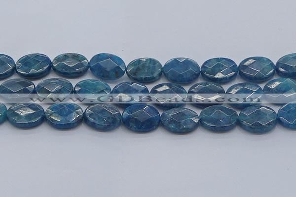 CAP393 15.5 inches 15*20mm faceted oval apatite gemstone beads