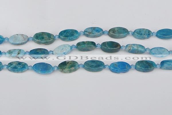 CAP552 15.5 inches 10*18mm oval apatite gemstone beads