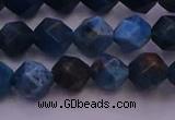 CAP562 15.5 inches 8mm faceted nuggets apatite gemstone beads