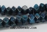 CAP60 15.5 inches 6*12mm faceted rondelle dyed apatite gemstone beads