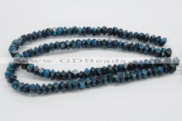 CAP60 15.5 inches 6*12mm faceted rondelle dyed apatite gemstone beads