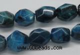 CAP61 15.5 inches 13*15mm nugget dyed apatite gemstone beads wholesale