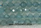 CAP620 15.5 inches 2mm faceted round tiny apatite gemstone beads