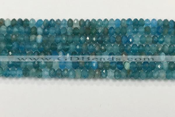 CAP624 15.5 inches 2.5*4mm faceted rondelle apatite beads