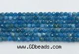 CAP705 15.5 inches 6mm faceted round apatite gemstone beads wholesale