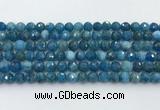 CAP706 15.5 inches 8mm faceted round apatite gemstone beads wholesale