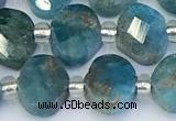 CAP710 15.5 inches 6*8mm faceted oval apatite gemstone beads