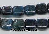 CAP72 15.5 inches 12*12mm square dyed apatite gemstone beads wholesale