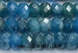 CAP740 15 inches 4*6mm faceted rondelle apatite beads