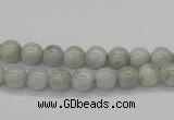 CAQ101 15.5 inches 6mm round AB grade natural aquamarine beads