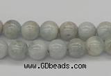 CAQ103 15.5 inches 10mm round AB grade natural aquamarine beads