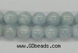 CAQ109 15.5 inches 8mm round A grade natural aquamarine beads