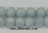 CAQ110 15.5 inches 10mm round A grade natural aquamarine beads