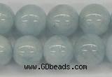 CAQ113 15.5 inches 16mm round A grade natural aquamarine beads