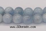 CAQ117 15.5 inches 10mm round AA grade natural aquamarine beads