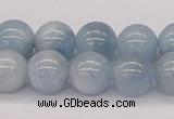 CAQ118 15.5 inches 12mm round AA grade natural aquamarine beads