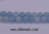 CAQ121 15.5 inches 4mm round AAA grade natural aquamarine beads