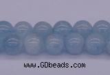 CAQ123 15.5 inches 8mm round AAA grade natural aquamarine beads