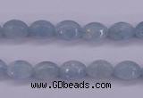 CAQ132 15.5 inches 7*10mm faceted rice natural aquamarine beads