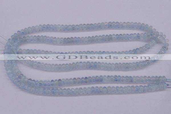 CAQ137 15.5 inches 3*5mm rondelle natural aquamarine beads