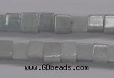 CAQ140 15.5 inches 8*8mm cube natural aquamarine beads wholesale