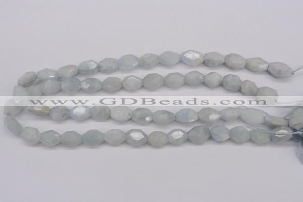 CAQ158 15.5 inches 12*14mm octagonal natural aquamarine beads