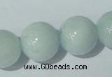 CAQ207 15.5 inches 18mm round natural aquamarine beads wholesale