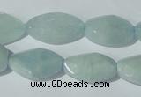 CAQ213 15.5 inches 14*22mm twisted natural aquamarine beads