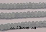 CAQ305 15.5 inches 4*7mm faceted rondelle natural aquamarine beads