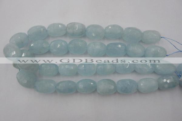 CAQ416 15.5 inches 18*25mm faceted nuggets natural aquamarine beads