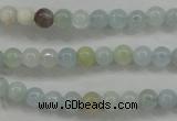 CAQ451 15.5 inches 4mm round aquamarine beads wholesale