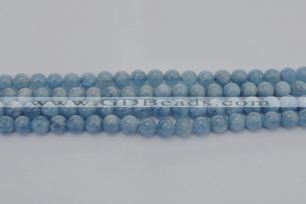 CAQ519 15.5 inches 7mm round AA grade natural aquamarine beads