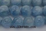 CAQ520 15.5 inches 8mm round AA grade natural aquamarine beads