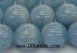 CAQ522 15.5 inches 12mm round AA grade natural aquamarine beads