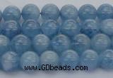 CAQ536 15.5 inches 6mm round AAA grade natural aquamarine beads