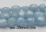 CAQ57 15.5 inches 10*12mm nugget natural aquamarine gemstone beads