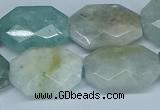 CAQ591 15.5 inches 18*25mm faceted freeform aquamarine beads