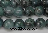 CAQ603 15.5 inches 10mm round aquamarine gemstone beads