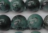 CAQ606 15.5 inches 16mm round aquamarine gemstone beads