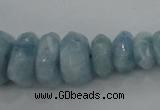 CAQ61 5*8mm – 10*16mm faceted nuggets natural aquamarine beads