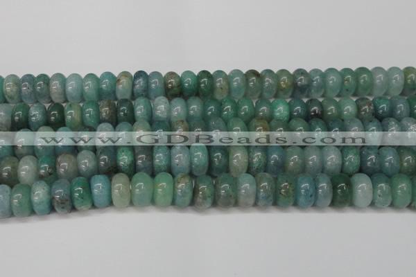 CAQ614 15.5 inches 8*14mm rondelle aquamarine gemstone beads