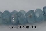 CAQ62 6*10mm – 12*18mm faceted nuggets natural aquamarine beads