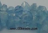 CAQ63 15.5 inches 8*10mm natural aquamarine chips beads