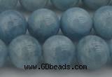 CAQ704 15.5 inches 12mm round natural aquamarine beads wholesale